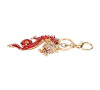 Yctze Pendentif Porte-clés Dragon Chinois Exquis pour Sacs, Voitures et Sacs à Dos