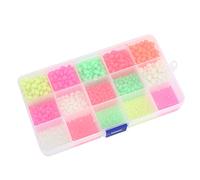 Yctze Perles de Pêche Vibrantes dans Le Noir, Matériel Ovale Multifonctionnel, pour la Pêche de Nuit et Les Aventures Profondes