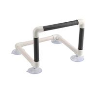 Yctze Perroquets Portables avec Ventouses pour Fenêtre, Douche et Baignoire - Jouets sur Pied en Plastique pour Perroquets, Pinsons, Perruches, Calopsittes, Inséparables et Plus Encore - Assemblage