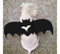 Yctze Pet Cat Costume Costume Wings Bat Walking Harness Gite Gest Coffre Socle avec Laisse - Halloween & Christmas sur Le Thème des Vêtements pour Animaux de Compagnie (S)