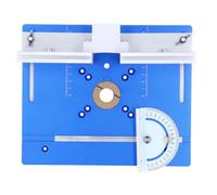 Yctze Plaque d'insertion de Table de Routeur en Alliage d'aluminium - Planche Rabattable Polyvalente pour les Projets de Menuiserie, de Sculpture et de Fraisage, Conception Compacte pour une (BLUE)