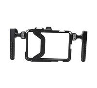 Yctze Plate-Forme de Téléphone avec Poignées Rotatives, Cage Vidéo de Téléphone en Alliage D'aluminium avec Poignées Amovibles, Port de Chaussure Froide, Trous de Vis de 1/4 à 3/8