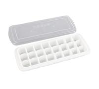 Yctze Plateau de Glace à 24 Grilles avec Couvercle scellé - Moule de Silicone Flexible de qualité Alimentaire pour une Production de Glace Facile et un Nettoyage Rapide