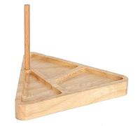 Yctze Plateau de Perles en Bois, Planche de Perles Triangulaire pour la Fabrication de Bijoux et le Tissage, Artisanat, Stockage du Bois