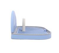 Yctze Plateau de Pot Portable en Maille pour Chien avec Poteau Amovible et Couverture Murale pour Chats et Chiens - Solution de Toilette Idéale pour Petits, Chiots, Design Facile à Nettoyer, Plus