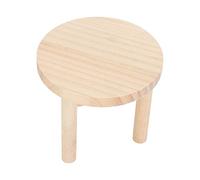 Yctze Plateforme en Bois de Jeu pour Hamster - Support Rond en Bois de Pin pour Petits Animaux comme Les Hamsters, Les Ours Dorés et Les Rats à Branches Fleuries - Aire de Jeux Amusante et Sûre