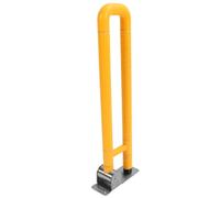 Yctze Poignées de Barre de Toilette Pliables avec une Poignée Texturée pour les Personnes âgées, Handicapées et Enceintes - Barres de Support Sûres pour une Utilisation de la Salle de Bain (YELLOW)