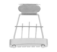 Yctze Pont de Cordier Trapèze pour Guitare à 6 Cordes, Cordier en Métal Réglable avec Espacement des Cordes de 10 Mm, Idéal pour les Pièces de Guitare Archtop Jazz Bass