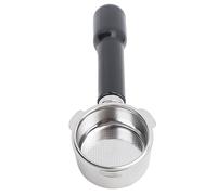 Yctze Portafilter sans Fond sans Fond avec 3 Oreilles - Portafilter en Acier Inoxydable pour Donlim, Petrus et Plus - Idéal pour une Extraction et une clarté Améliorées (BLACK)