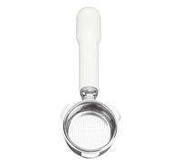 Yctze Portafilter sans Fond sans Fond avec 3 Oreilles - Portafilter en Acier Inoxydable pour Donlim, Petrus et Plus - Idéal pour une Extraction et une clarté Améliorées (WHITE)