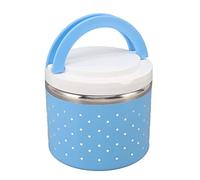 Yctze Pot Alimentaire isolé Sous Vide Rond isolé Déjeuner Anti-fuite Portable Grand Récipient Thermique pour Aliments Voyage Scolaire Récipient à Déjeuner en Acier Inoxydable Maison et (BLUE)