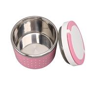 Yctze Pot Alimentaire isolé Sous Vide Rond isolé Déjeuner Anti-fuite Portable Grand Récipient Thermique pour Aliments Voyage Scolaire Récipient à Déjeuner en Acier Inoxydable Maison et (PINK)