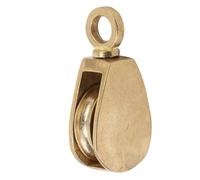Yctze Poulle de Corde en Laiton Poullerie à 360 Degrés Rotable Rotable Hord Duty Flag Cable Block Poulle pour le Navire de Bateau avec un Diamètre de Corde de Roue 38 Mm 13 Mm