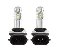 Yctze pour ampoule led pour auto Ampoules antibrouillard de voiture 2 pièces 12-24 V 50 W voiture haute puissance lumineuse LED brouillard ampoules de jour ampoules de phare pour