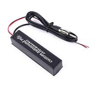 Yctze pour antenne FM Voiture pour antenne de Radio électrique Radio de Voiture Atenna Kit Radio stéréo à antenne amplifiée cachée 12V FM AM avec câble d'alimentation et d'antenne de 77 "pour Moto