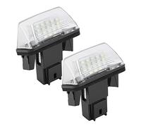 Yctze pour auris rear number light pour enjoliveur 15 pouces citroen c3 phase 1 2 pièces 18 LED lampe de plaque d'immatriculation de voiture gauche et droite pour Citroen C3
