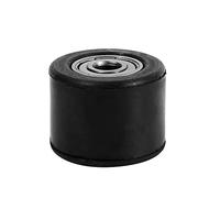 Yctze pour kettenrolle gummi pour rouleau de tendeur chaîne quad 8mm Chain Roller Pulley, Rubber Tendeur Wheel Guide For Motorcycle Dirt Bike Enduro (Black)