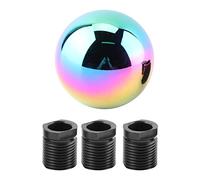 Yctze pour pommeau de vitesse avec bague de marche arrière pour boule levier de vitesse pomme Bouton Tete De Shifting Tete De Manuel Universelle De Voiture(Coloré)