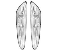 Yctze pour repetiteur e46 1 paire de clignotants latéraux couvercle de feu de position 63137165915 63137165916 adapté pour E46 325i Transparent clignotant,clignotant e46 phase 2 63137165915