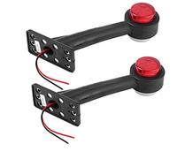 Yctze Pour Tra Lights 2Pcs 2 LED 2V-24V Coude C?té Marqueur Indicateur Lumineux Lampe C?té Marqué Pour ure on (X2) Feux De Gabarit Pour Remorque Avec Design éclat Et ilité nelle