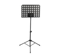 Yctze Pupitre Portable en Métal, Pupitre Pliable à Hauteur Réglable avec Support pour Instrument de Musique Amovible, Idéal pour Piano, Violon et Guitare, Rose Noir (BLACK)