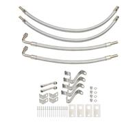Yctze Rallonges de Tige de Valve Dually Tressées 26,8 Cm 39,2 Cm