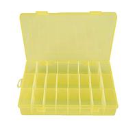 Yctze Rangement de Bijoux en Plastique de qualité Supérieure à 24 Grilles - Bijoux en Perles Amovibles, Petits Accessoires et Outils à Ongles - Durable, Portable avec Couvercle Anti-poussière - Rose