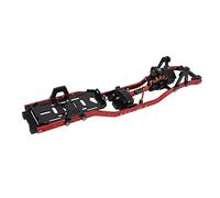 Yctze RC Metal Châssis 313 Mm Mode de Vitesse 2 Vitesse et émetteur à 3 Canaux pour la Voiture Axiale SCX10 / 10 RC en Alliage en Aluminium (Rouge)