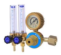 Yctze Régulateur de Pression de Gaz Argon 0,25 MPa avec Compteur à Double Jauge pour le Soudage et la Découpe