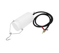 Yctze Réservoir de Carburant Auxiliaire Universel pour Moto, Réservoir D' ABS de 1000 Ml avec Vanne D'arrêt en Laiton et Tuyau de 108 Cm, pour Croiseurs, Motos Tout-terrain, Motos de