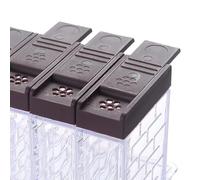 Yctze Réservoir de Stockage de Condiments de Cuisine, Distributeur Transparent, Distributeur de Couvercle à Ouverture à 2 Voies, Idéal pour Stocker le Sel, le Sucre et le café (Café)