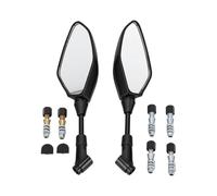 Yctze Rétroviseurs de Moto Gauche Droite, 2 Pièces | Surface de Miroir HD, Objectif Grand Angle, Rotule Entièrement Réglable, Remplacement pour MT01 MT03 MT07 MT09 MT10