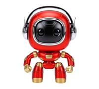Yctze Robot IA Interactif pour Enfants, Divertissement Intelligent (rouge) | Batterie rechargeable, citations de motivation, aide aux études, bureau à domicile