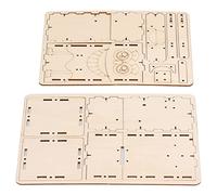 Yctze Robot Mangeur de Pièces de Monnaie en Bois pour Enfants, Jouet Pédagogique Engageant avec Connexion Articulée et Expérience d'apprentissage Interactive