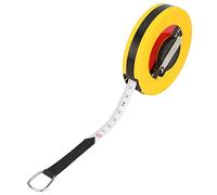 Yctze Ruban à mesurer en fibre de verre de 15 m - Règle souple professionnelle pour la construction de l'armée agricole, des routes et des chemins de fer (30 cm)