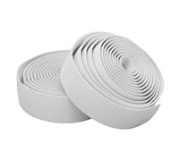 Yctze Ruban de Guidon Antidérapant en Cuir PU avec Grain ondulé pour l'absorption de la Sueur et le Confort du Cyclisme en Rouge (WHITE)