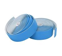 Yctze Ruban de Guidon Antidérapant en Cuir PU avec Grain ondulé pour l'absorption de la Sueur et le Confort du Cyclisme en Rouge (BLUE)