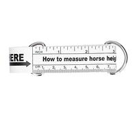 Yctze Ruban de Poids pour Cheval, Bâton de Mesure pour Animaux de 242 Cm, Outil de Mesure de Ferme avec Tableau des Tailles Double Face, Matériau PVC, Idéal pour Mesurer le Poids et la Hauteur du