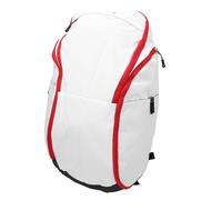 Yctze Sac à Dos de Basket avec Compartiment pour Ordinateur Portable, Séparation Sèche Humide de Grande capacité et Sac de Sport Léger pour Le Matériel d'exercice (Rouge Blanc)