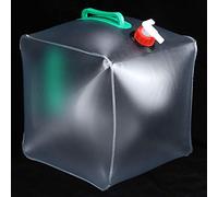 Yctze Sac à Eau Pliable de 20 L - Seau Pliable Portable avec Robinet étanche, Poignée Ergonomique, Léger et Peu Encombrant pour Barbecue, Camping, Randonnée et Sac à Dos