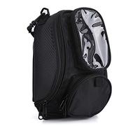 Yctze Sac Reservoir Moto magnetique pour Sac de Reservoir Moto aimante pour sacoches réservoir Sac de réservoir de Moto, Moto Universelle Noire chevauchant Le Sac de réservoir de Carburant d'huile im