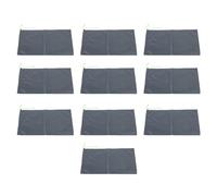 Yctze Sacs de Sable sans Sable de 10pcs avec Cordon - Barrières d'eau de Crue pour le Sous-sol, le Garage et la Porte - 9,8x19,7 Pouces de Défense des Inondations (GREY)