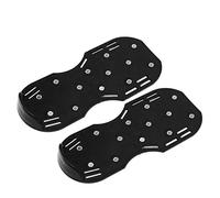 Yctze Sandales Manuelles à la Pelouse avec Boucle en Alliage de Zinc pour Aération du Jardin sans Effort et Soins à la Pelouse (Black)