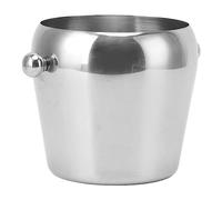 Yctze Seau de Glace en Acier Inoxydable - Cuve de Refroidisseur à Vin Champagne avec Poignée Lisse pour les Fêtes et les Barres Domestiques - Baignoire de Boisson Isolée de Grande capacité (#2)