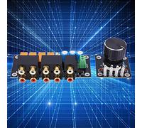 Yctze Sélecteur 4 Canaux Haut de Gamme avec Indicateur LED pour CD, DVD, Phono, Entrées