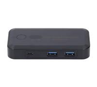 Yctze Sélecteur USB 3.0 pour 2 Ordinateurs - Partagez Effort 4 Périphériques USB, y Compris la Souris, le Clavier, l'imprimante et le Scanner - Transfert de Données Haute Vitesse 5 Gbit/s, Plug and