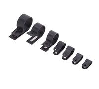 Yctze Serre-câbles en Nylon - Clips de Câble de Type R et de Type P pour un Câblage et une Organisation Sécurisés, 6 Tailles en Deux Couleurs et étui de Rangement pour Acide (#1)