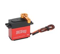 Yctze Servo RC 30 Kg - Moteur en Alliage d'aluminium avec Réponse Rapide et Technologie Anti-interférence, Bras Servo en Métal 25 T Inclus, Voitures RC 1/10 et Hélicoptères Télécommandés