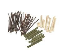 Yctze Set Jouet à Mâcher S et Non Hamster - Branche, Cul et Molaire sucré S 00G (Branche de Branche de Pomme Stick Sweet Bamboo)