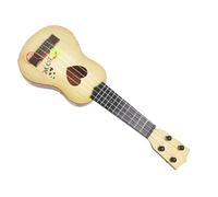 Yctze Simulation Ukuléle 4 String Kids Instrument de Musique Jouet pour Une éducation Précoce avec Un Modèle Cardiaque, Léger et (Kaki)
